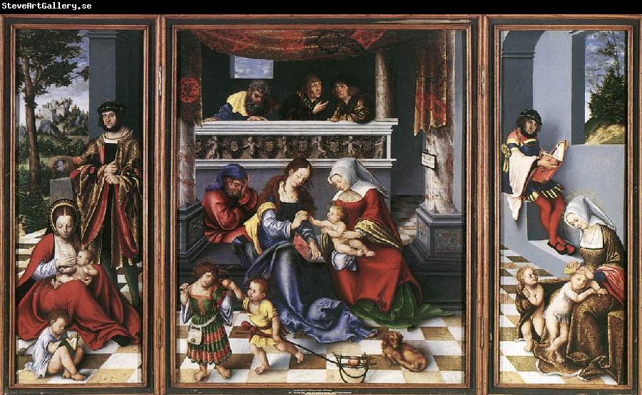 CRANACH, Lucas the Elder Altarpiece of the Holy Family dsf